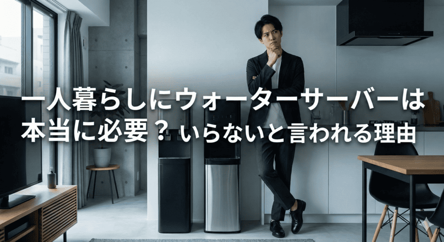 一人暮らしにウォーターサーバーは本当に必要？いらないと言われる理由