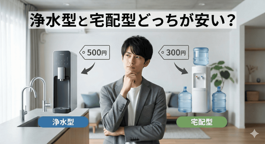 浄水型と宅配型どっちが安い？