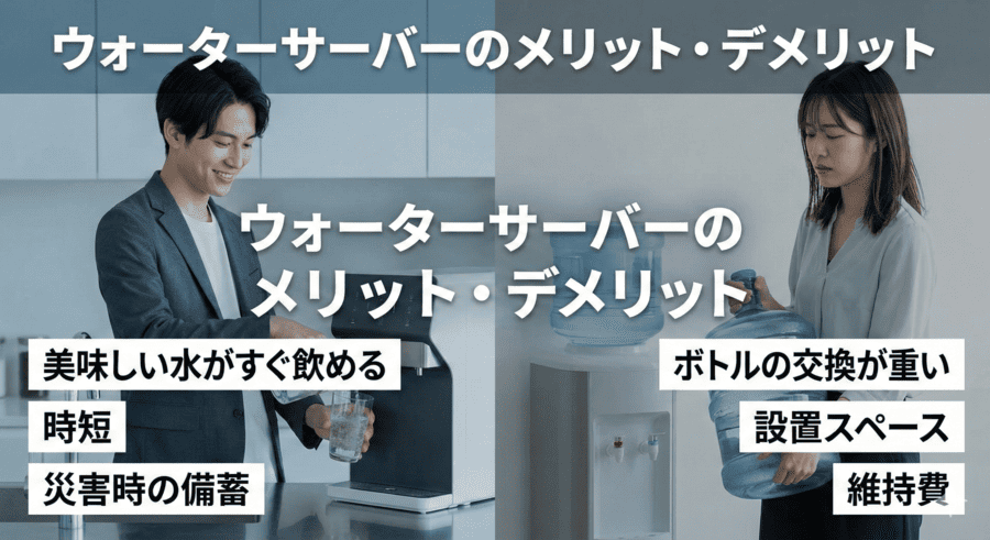 ウォーターサーバーのメリット・デメリット