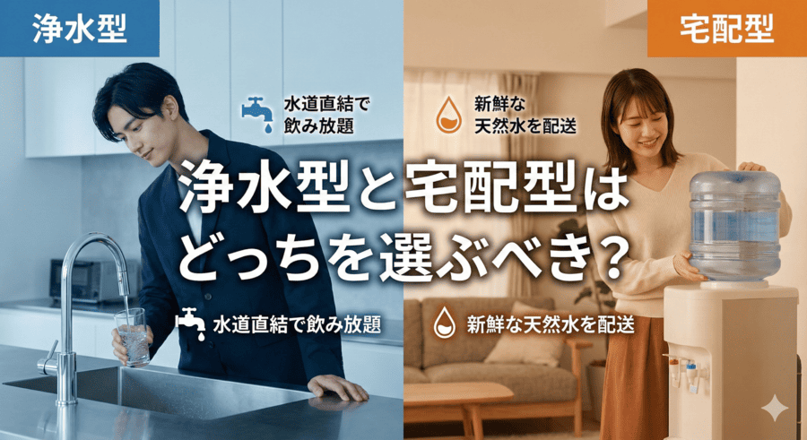 浄水型と宅配型はどっちを選ぶべき？
