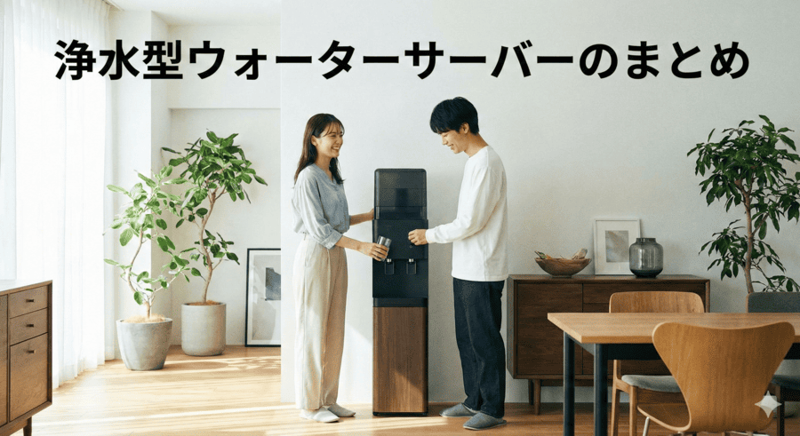 浄水型ウォーターサーバーのまとめ